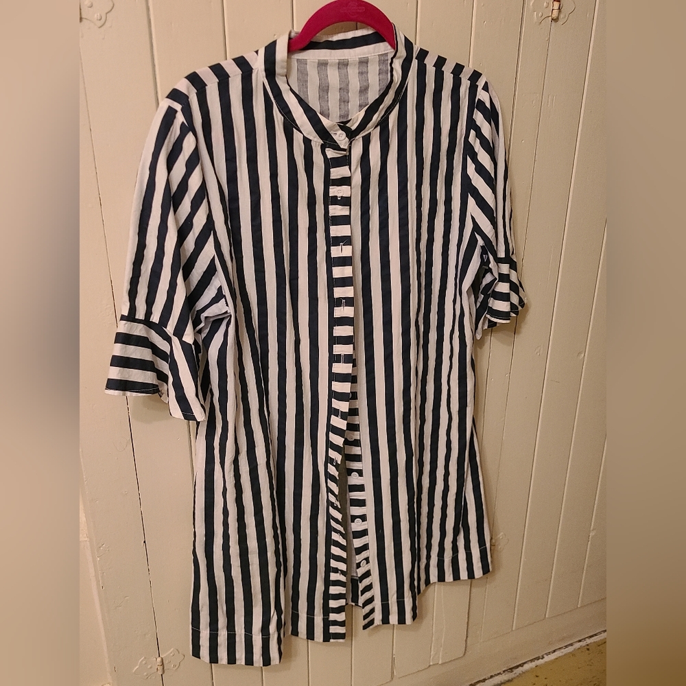 Cotton mini dress or tunic. No label estimated large.